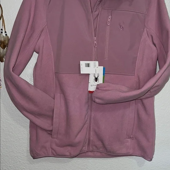 Spyder Women's Mauve Hooded Soft Jacket Size Large - Picture 3 of 8